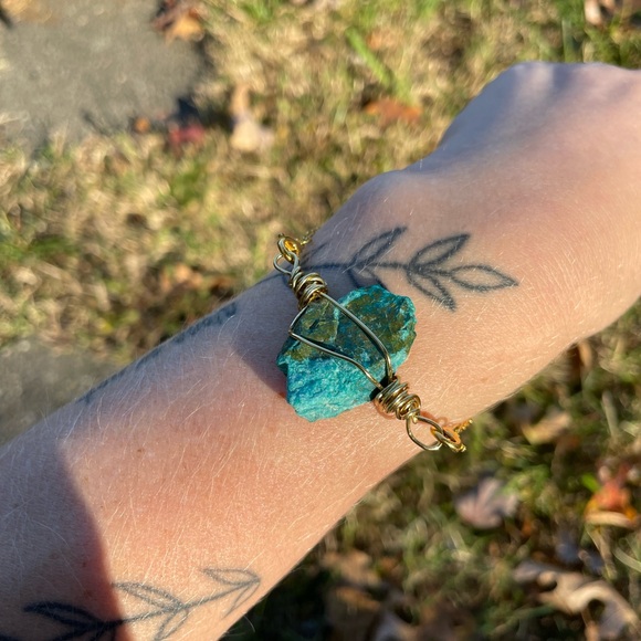 Chrysocolla bracelet - Picture 3 of 3